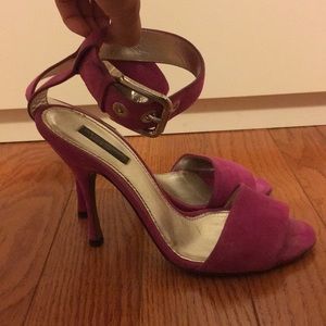 Dolce & Gabbana Fuschia Cuffed heels 38